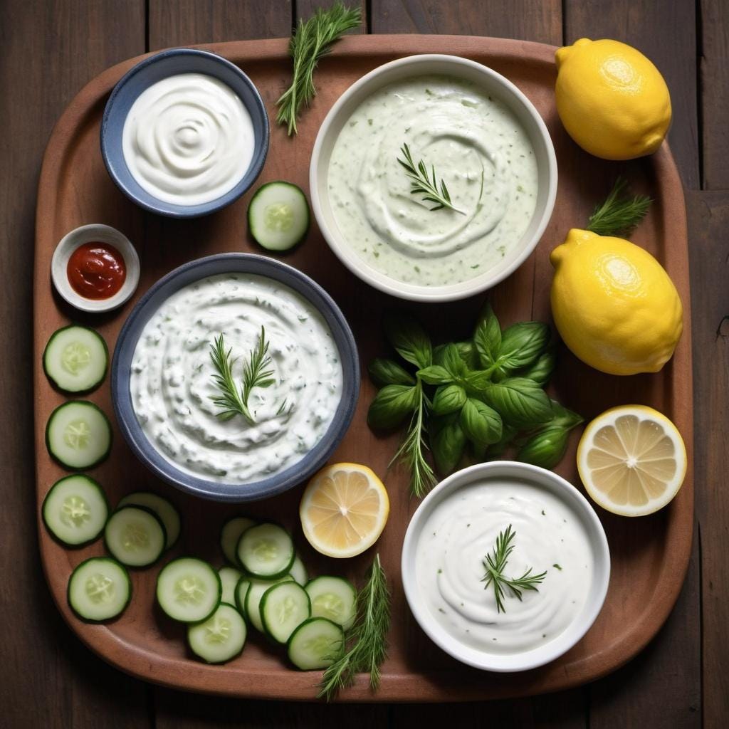 The Greek Sauce Bible: Tzatziki, Avgolemono, and More