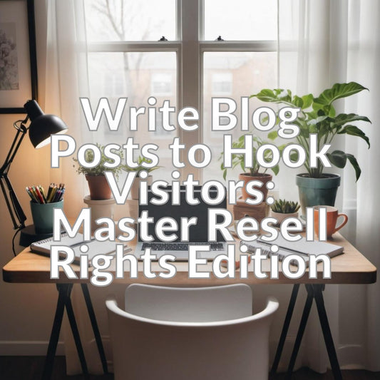 Write Blog Posts to Hook Visitors: Master Resell Rights Edition