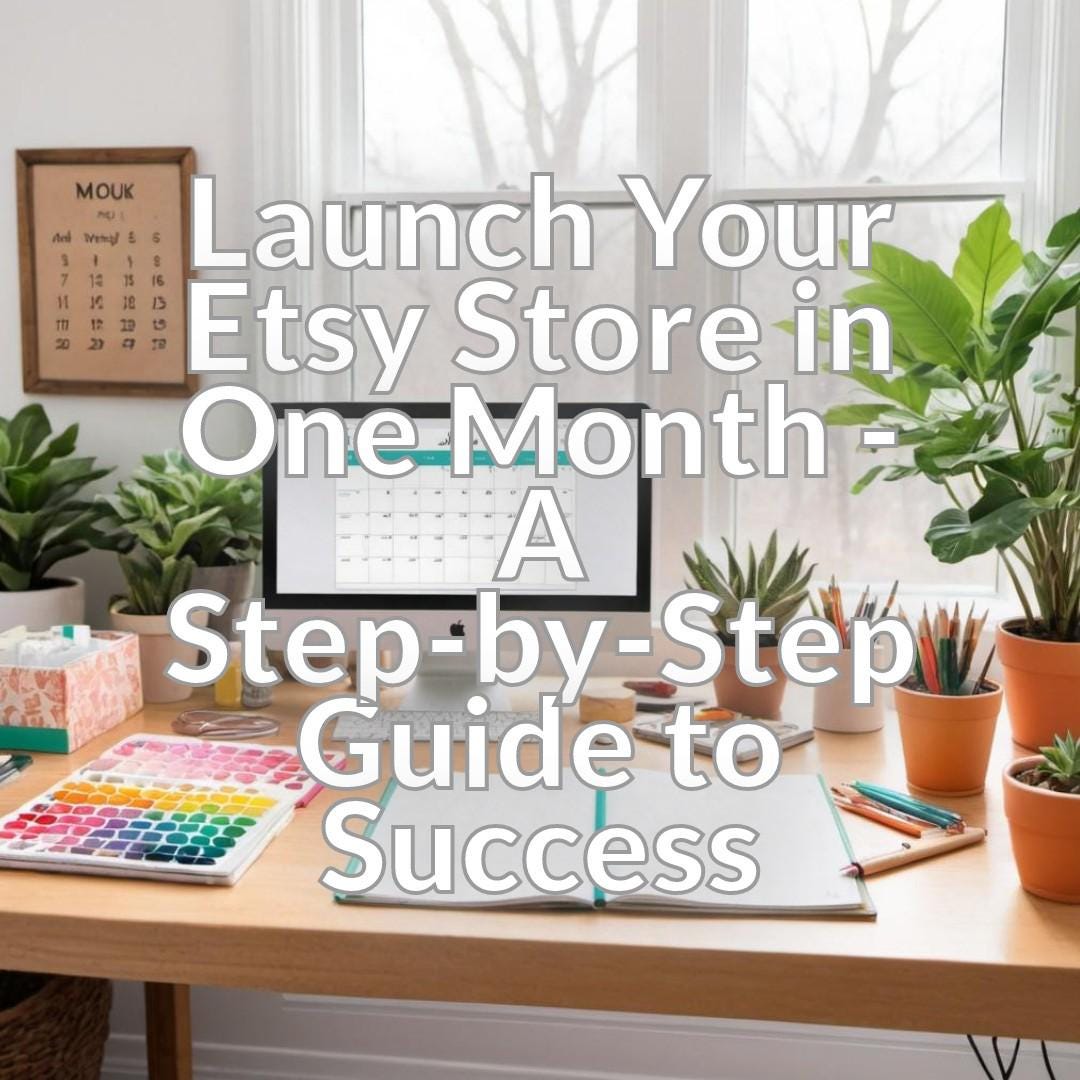 Launch Your Etsy Store in One Month - A Step-by-Step Guide to Success