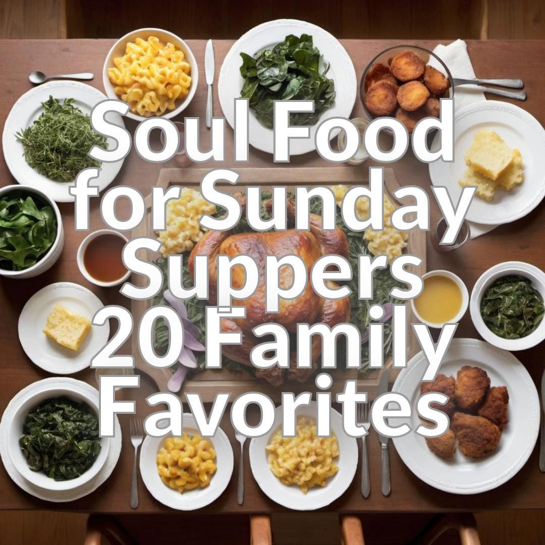 Soul Food Sunday Suppers 20 Family Favorites  Comfort Recipes