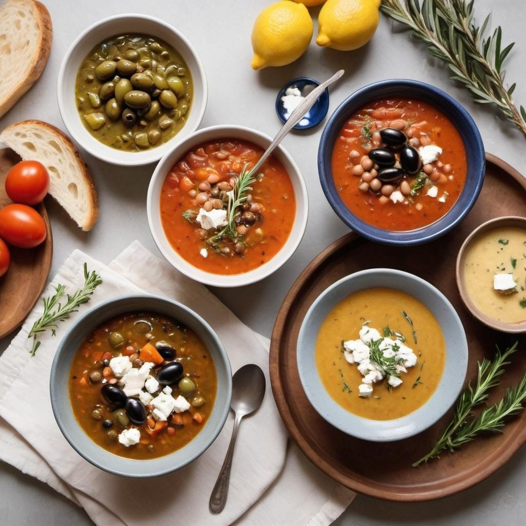 Greek Comfort Bowls: Soups, Stews, and More