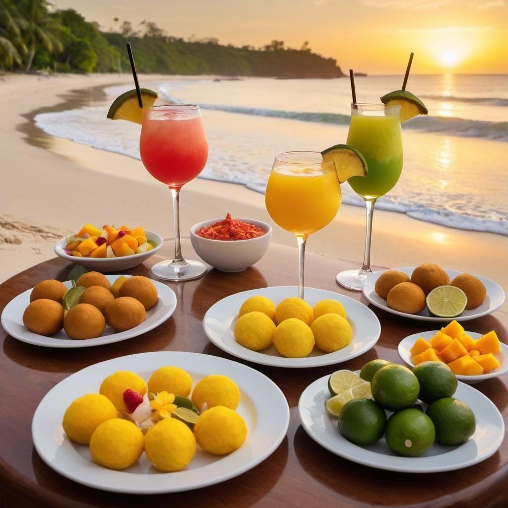 Tropical Delights: Brazilian Cocktails and Appetizers