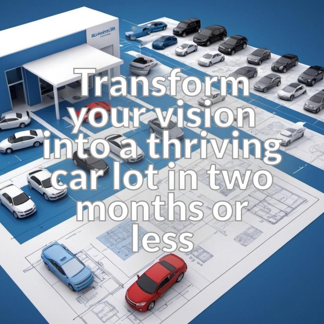 Car Lot Setup Blueprint: Launch in Just 60 Days