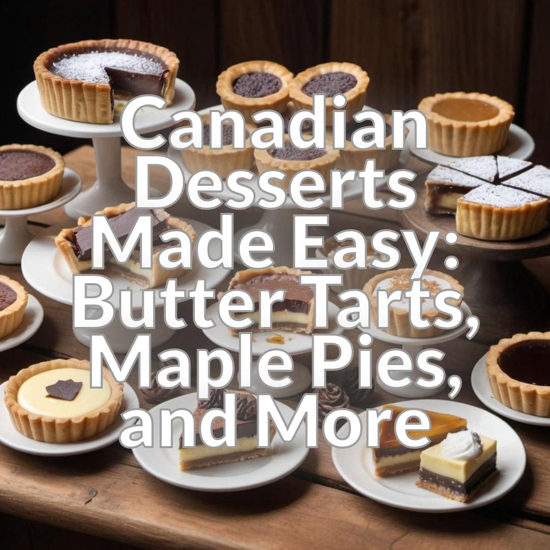 Canadian Desserts Made Easy: Butter Tarts, Maple Pies, and More
