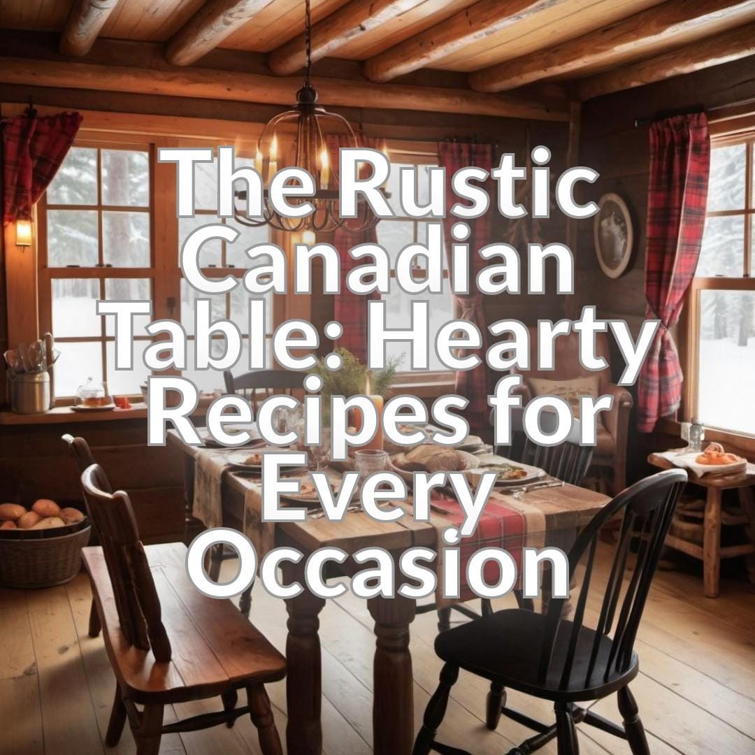 The Rustic Canadian Table: Hearty Recipes for Every Occasion