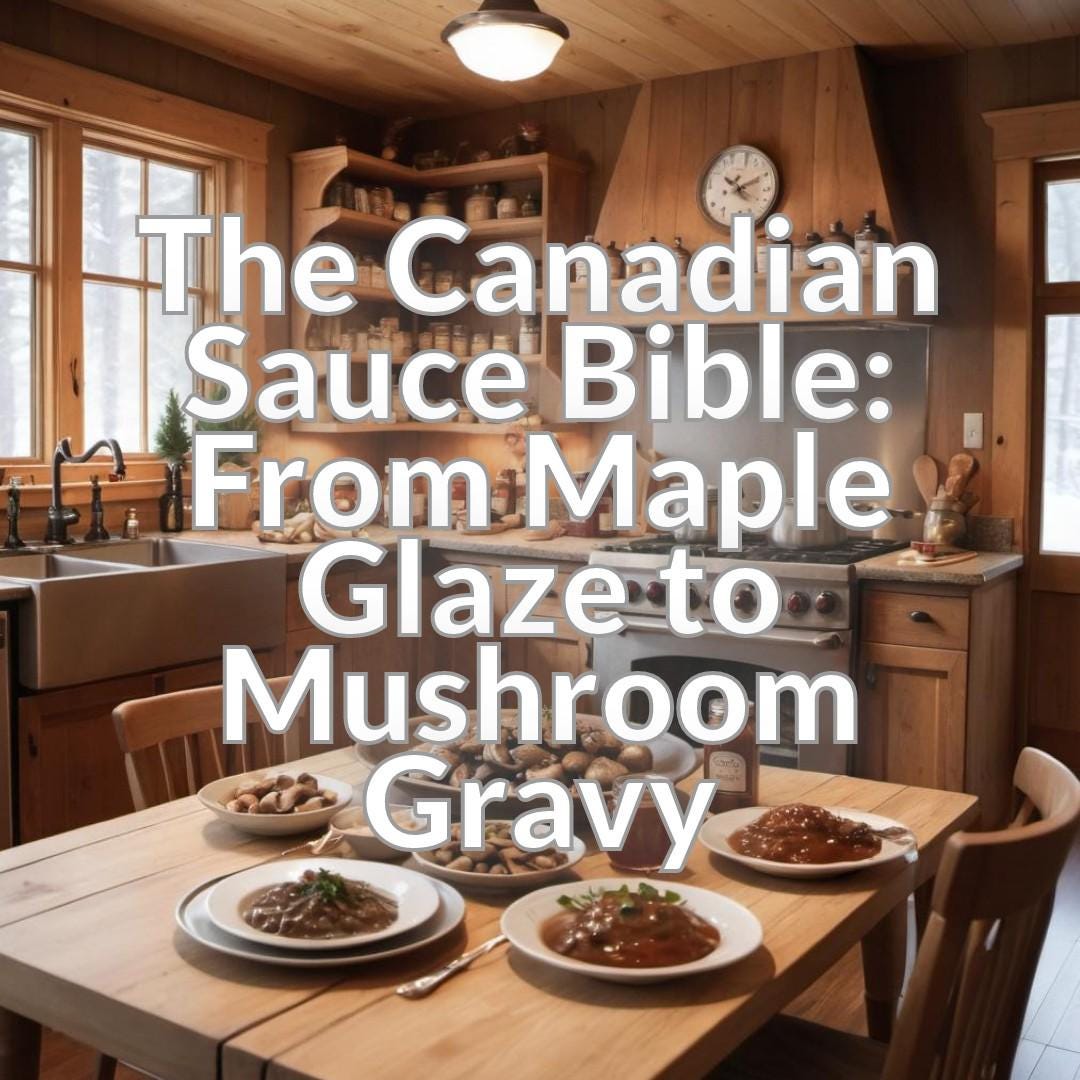 The Canadian Sauce Bible: From Maple Glaze to Mushroom Gravy