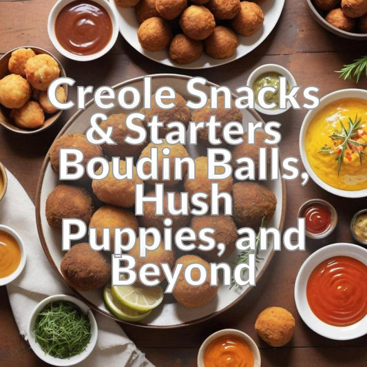 Creole Snacks & Starters: Boudin Balls, Hush Puppies, and Beyond