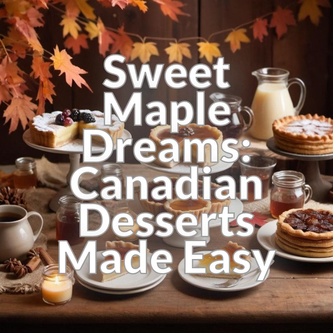 Sweet Maple Dreams: Canadian Desserts Made Easy