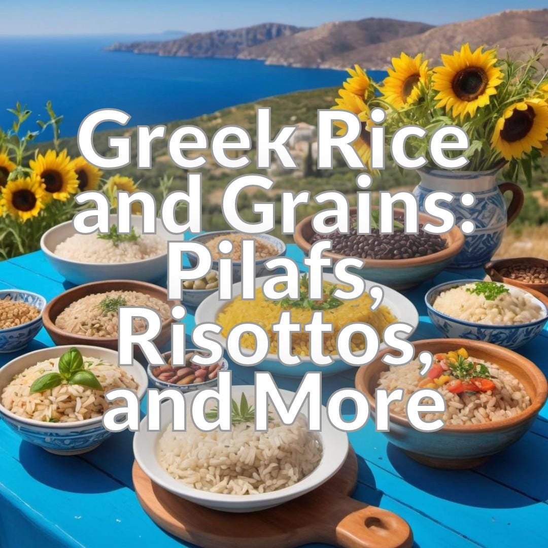 Greek Rice and Grains: Pilafs, Risottos, and More