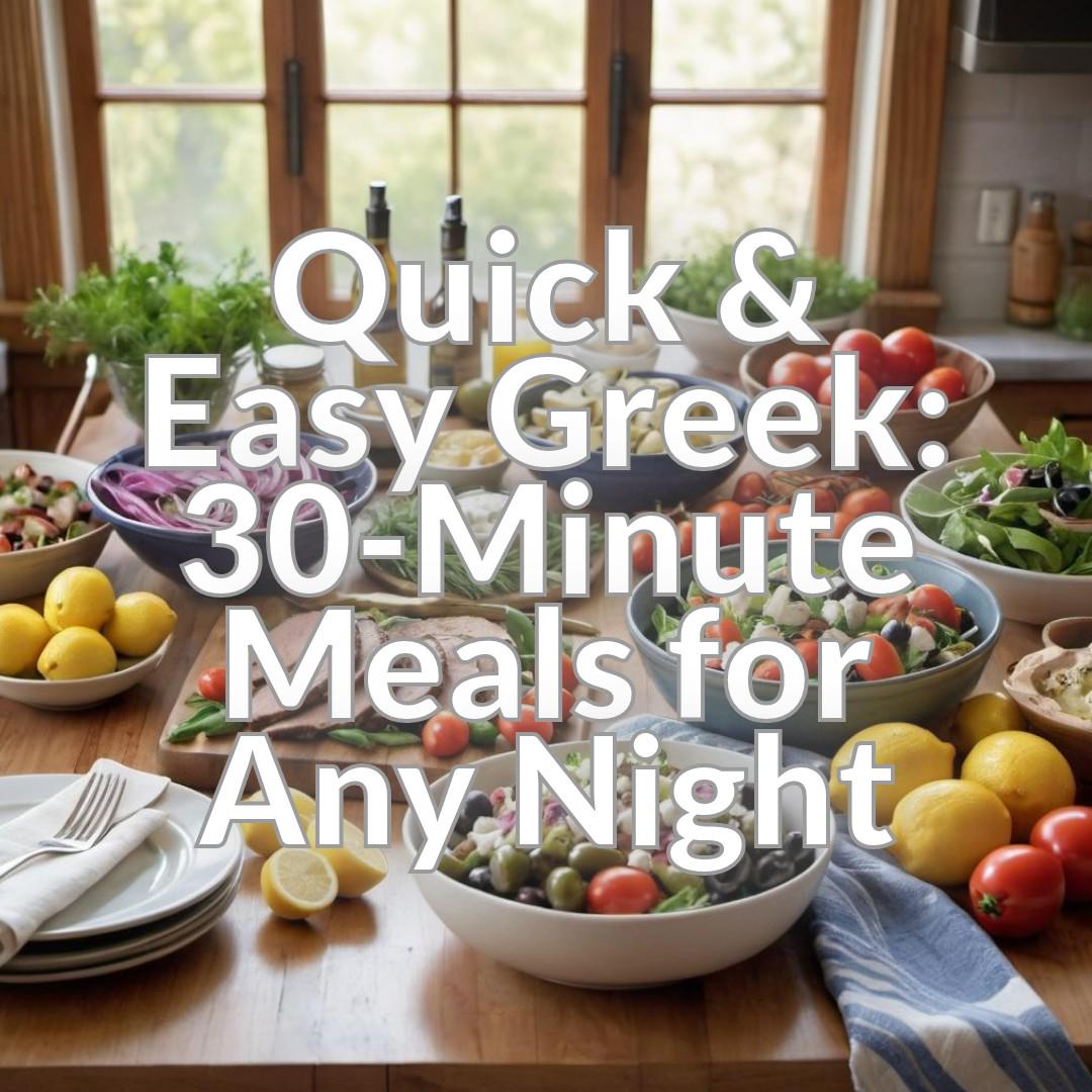 Quick & Easy Greek: 30-Minute Meals for Any Night