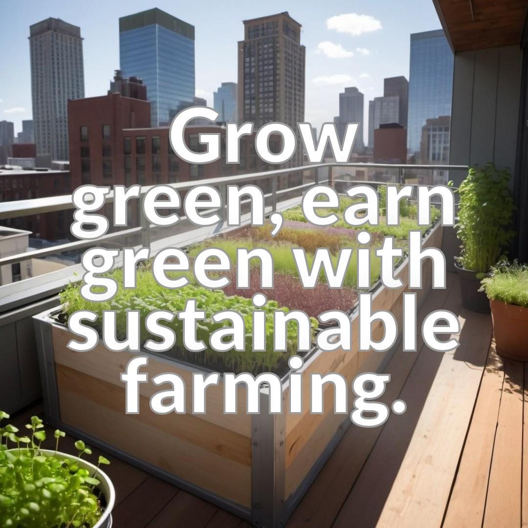 Urban Agriculture and Microgreens for Profitability - A Guide to Sustainable Farming and Revenue Generation