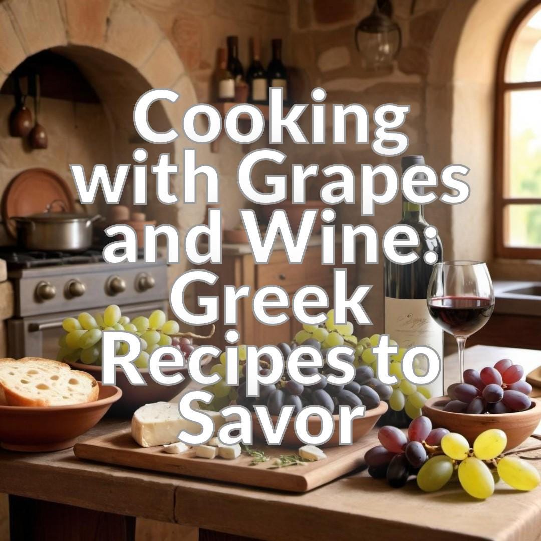 Cooking with Grapes and Wine: Greek Recipes to Savor