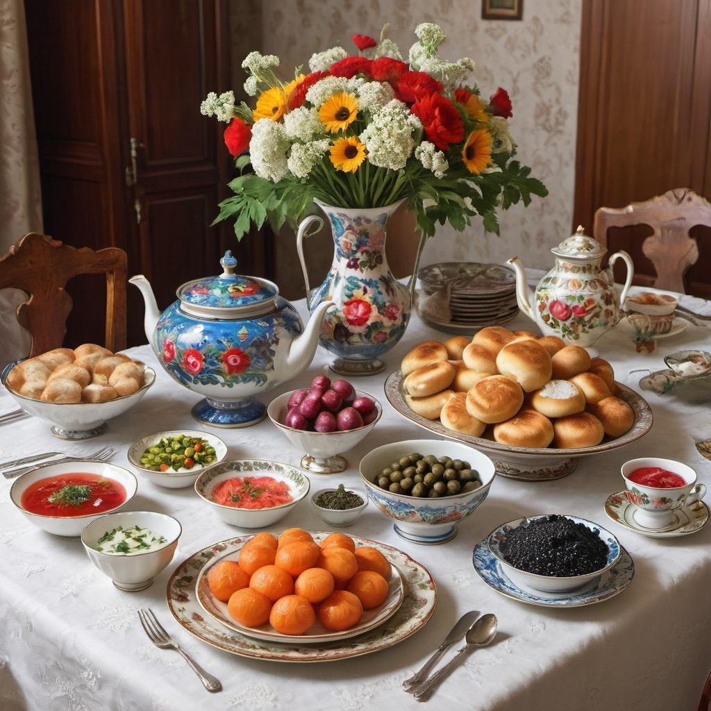 The Russian Dinner Table: Recipes for Family Gatherings