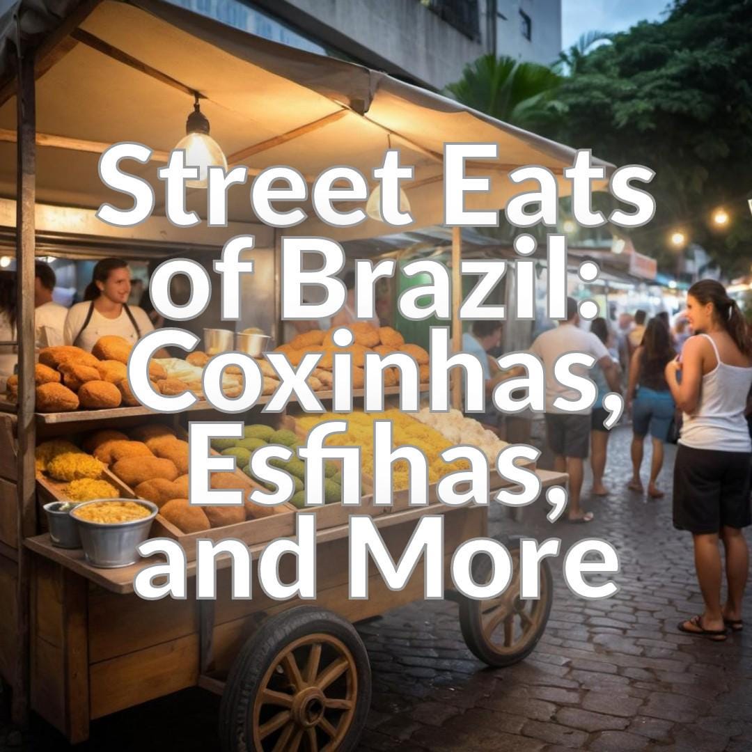 Street Eats of Brazil: Coxinhas, Esfihas, and More