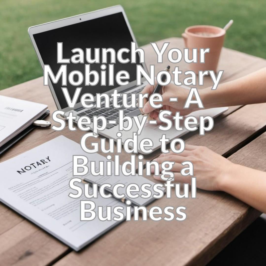Launch Your Mobile Notary Venture - A Step-by-Step Guide to Building a Successful Business