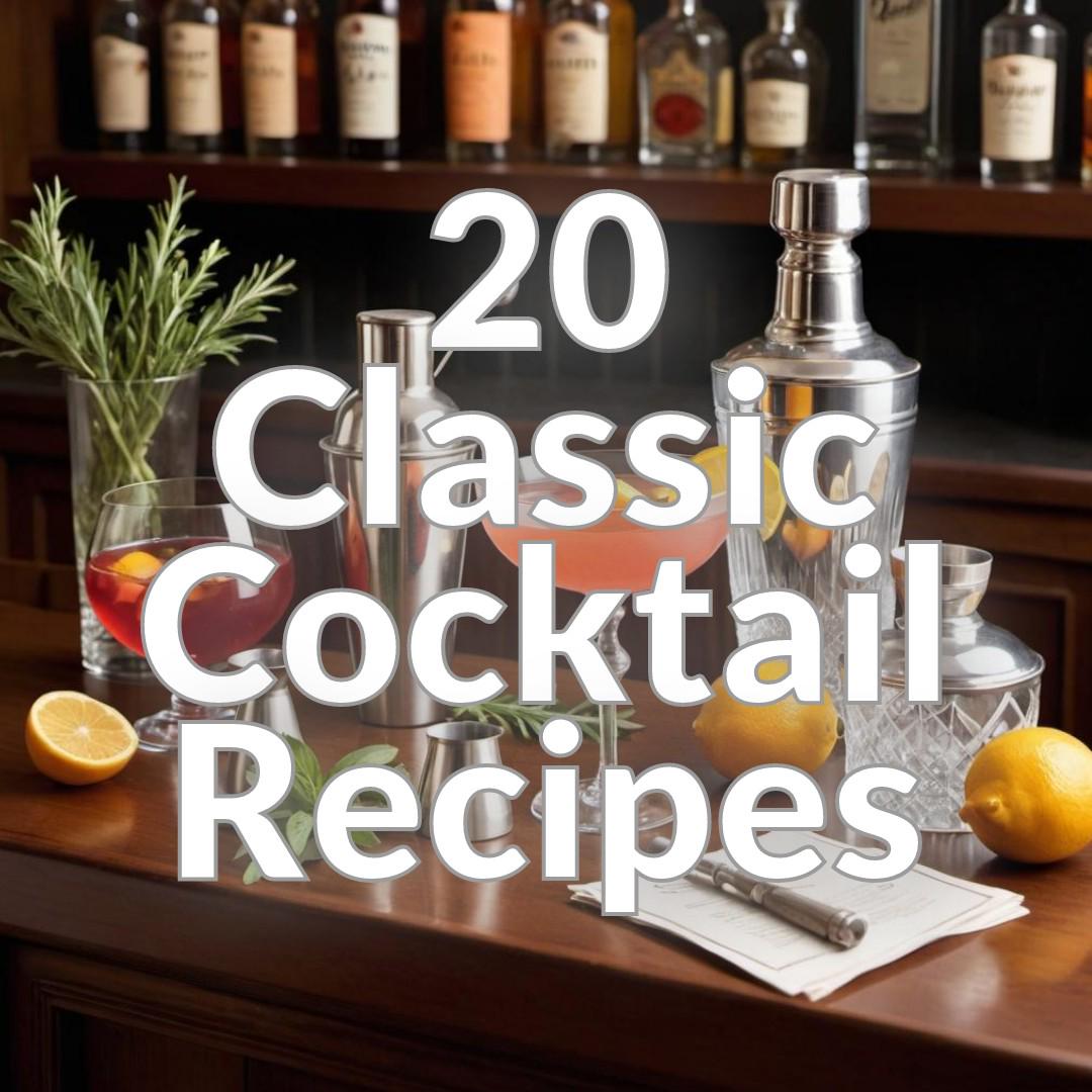 20 Classic Cocktail Recipes