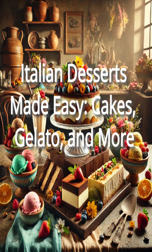 Italian Desserts Made Easy: Cakes, Gelato, and More