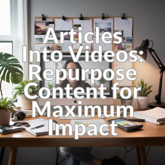 Articles Into Videos: Repurpose Content for Maximum Impact