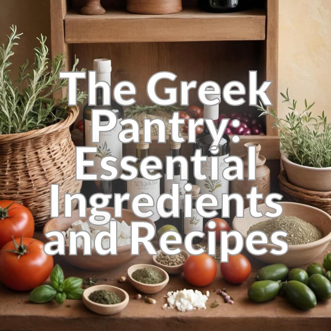 The Greek Pantry: Essential Ingredients and Recipes