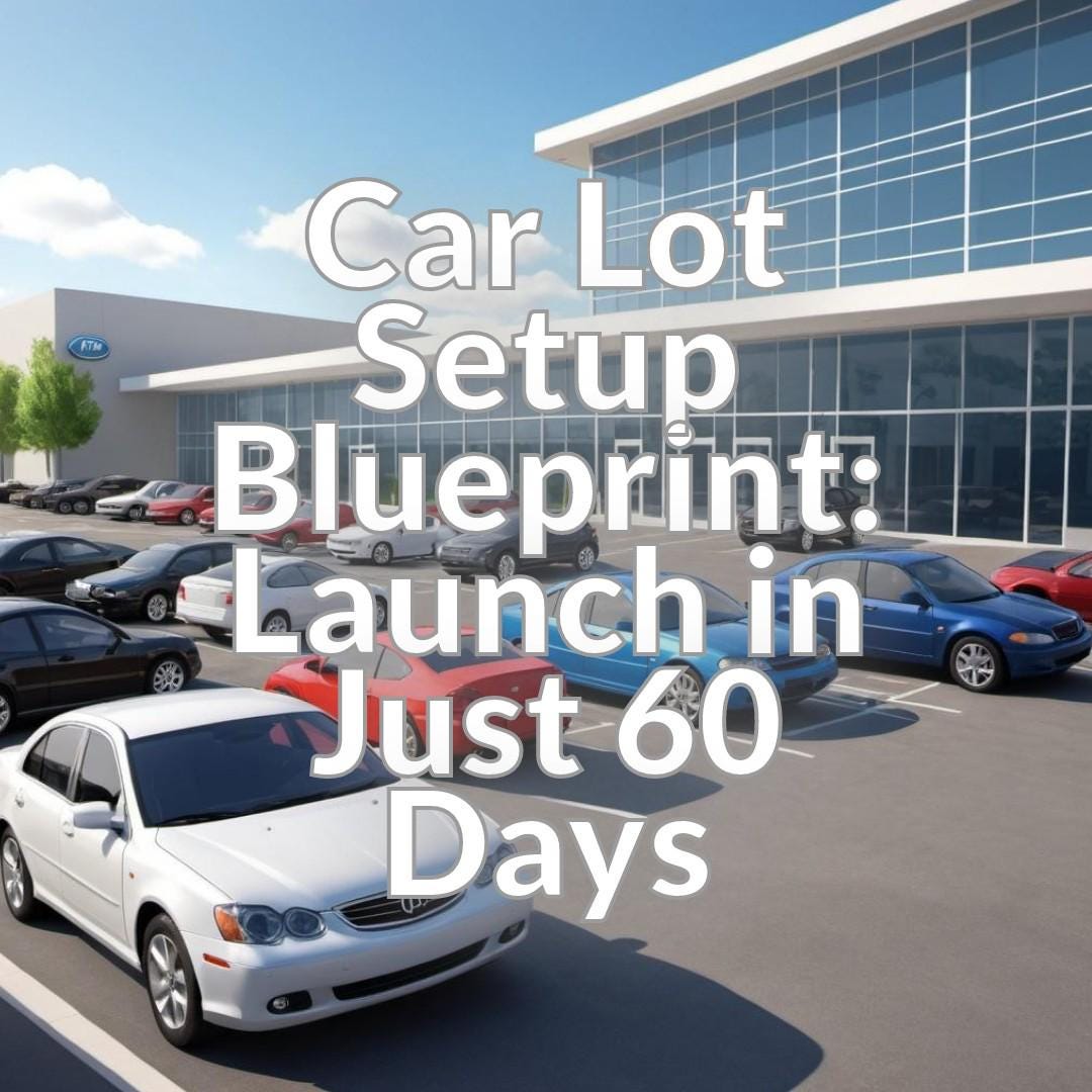 Car Lot Setup Blueprint: Launch in Just 60 Days