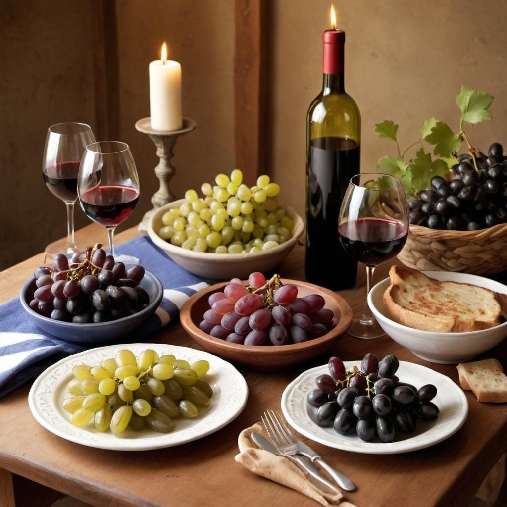 Cooking with Grapes and Wine: Greek Recipes to Savor