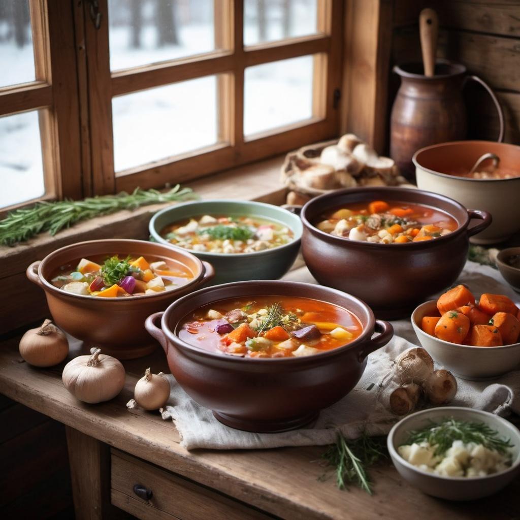 Russian Soups & Stews: Warm Bowls for Every Season