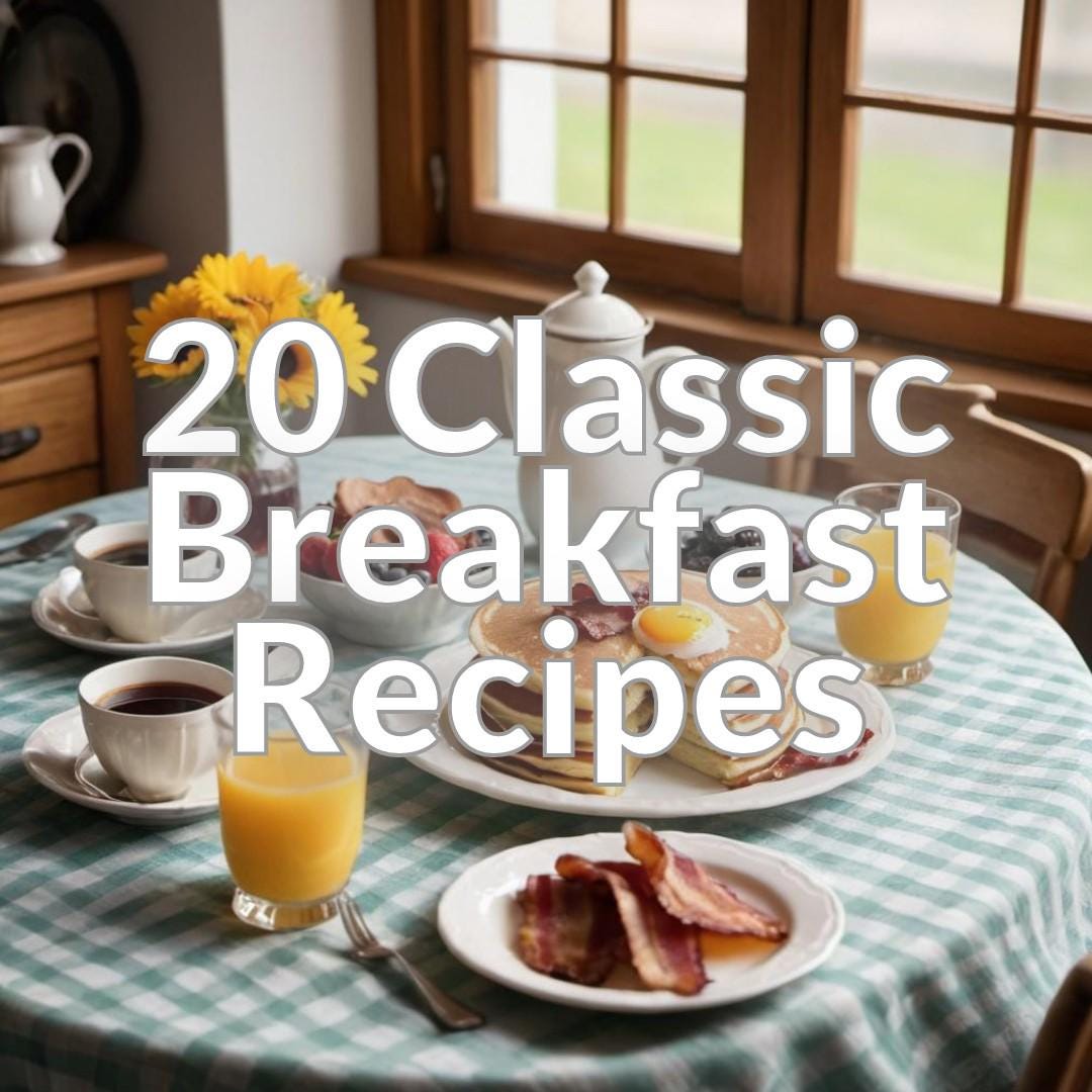 20 Classic Breakfast Recipes