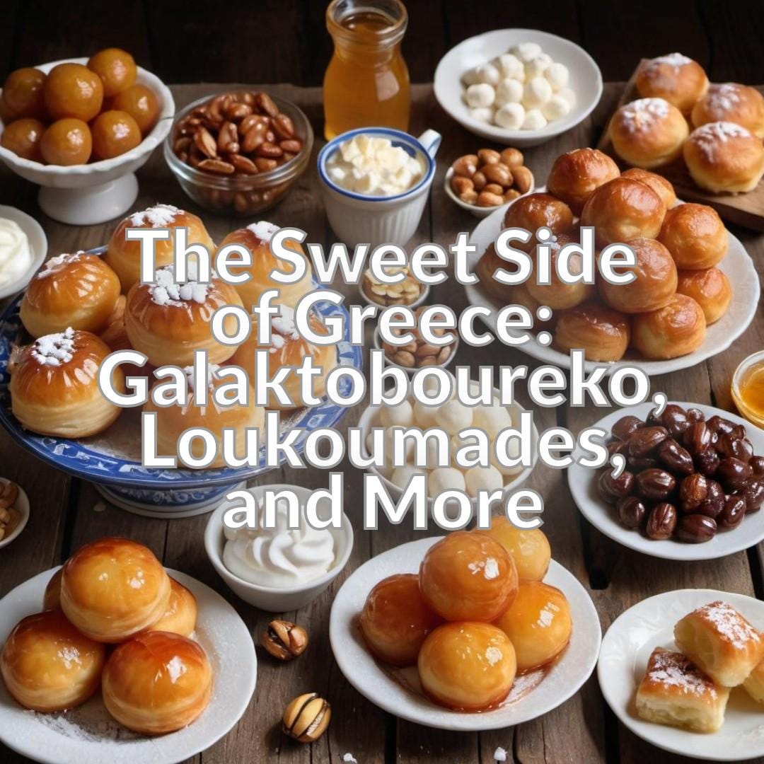 The Sweet Side of Greece: Galaktoboureko, Loukoumades, and More