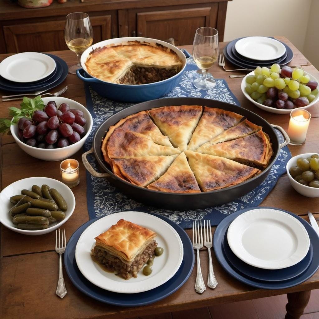 The Greek Dinner Table: Recipes for Family Gatherings