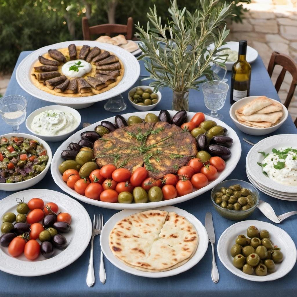 The Greek Dinner Table: Recipes for Family Gatherings