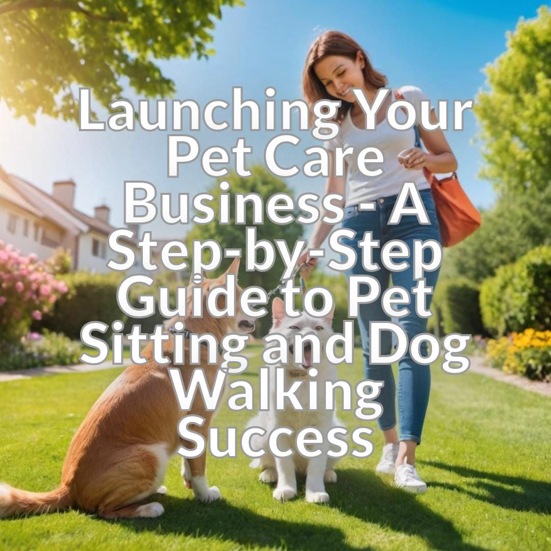 Launching Your Pet Care Business - A Step-by-Step Guide to Pet Sitting and Dog Walking Success