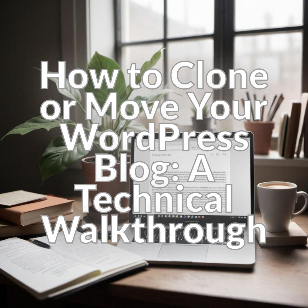 How to Clone or Move Your WordPress Blog: A Technical Walkthrough