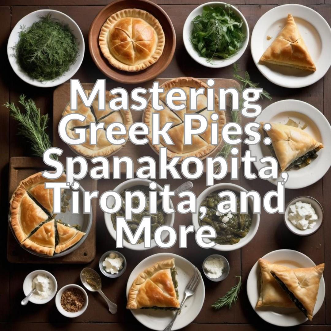 Mastering Greek Pies: Spanakopita, Tiropita, and More