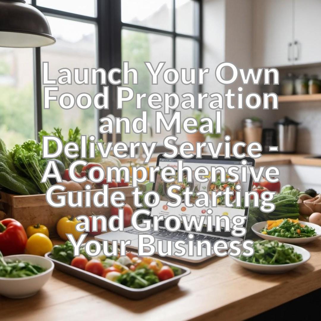 Launch Your Own Food Preparation and Meal Delivery Service - A Comprehensive Guide to Starting and Growing Your Business