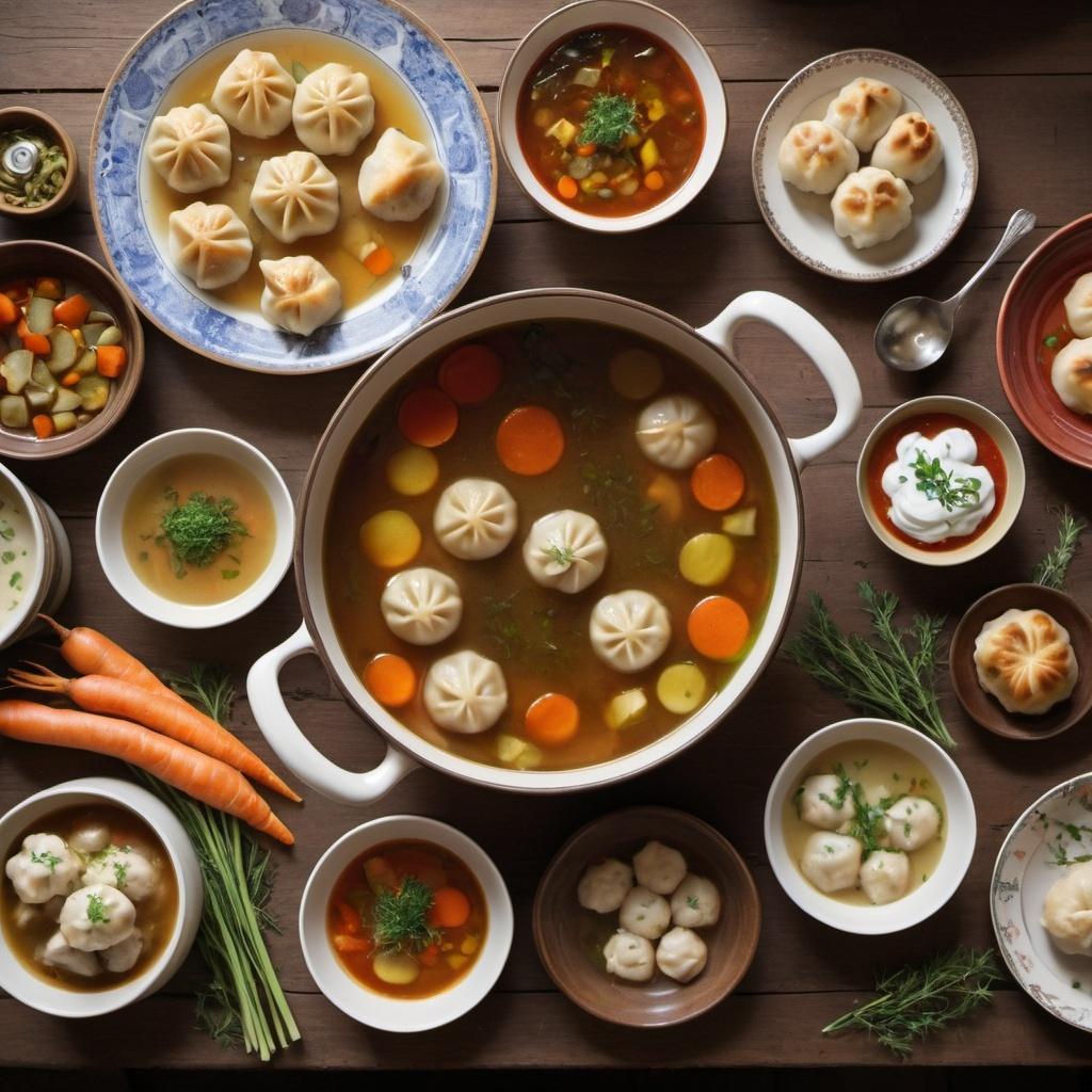 Russian Comfort Bowls: Soups, Dumplings, and More